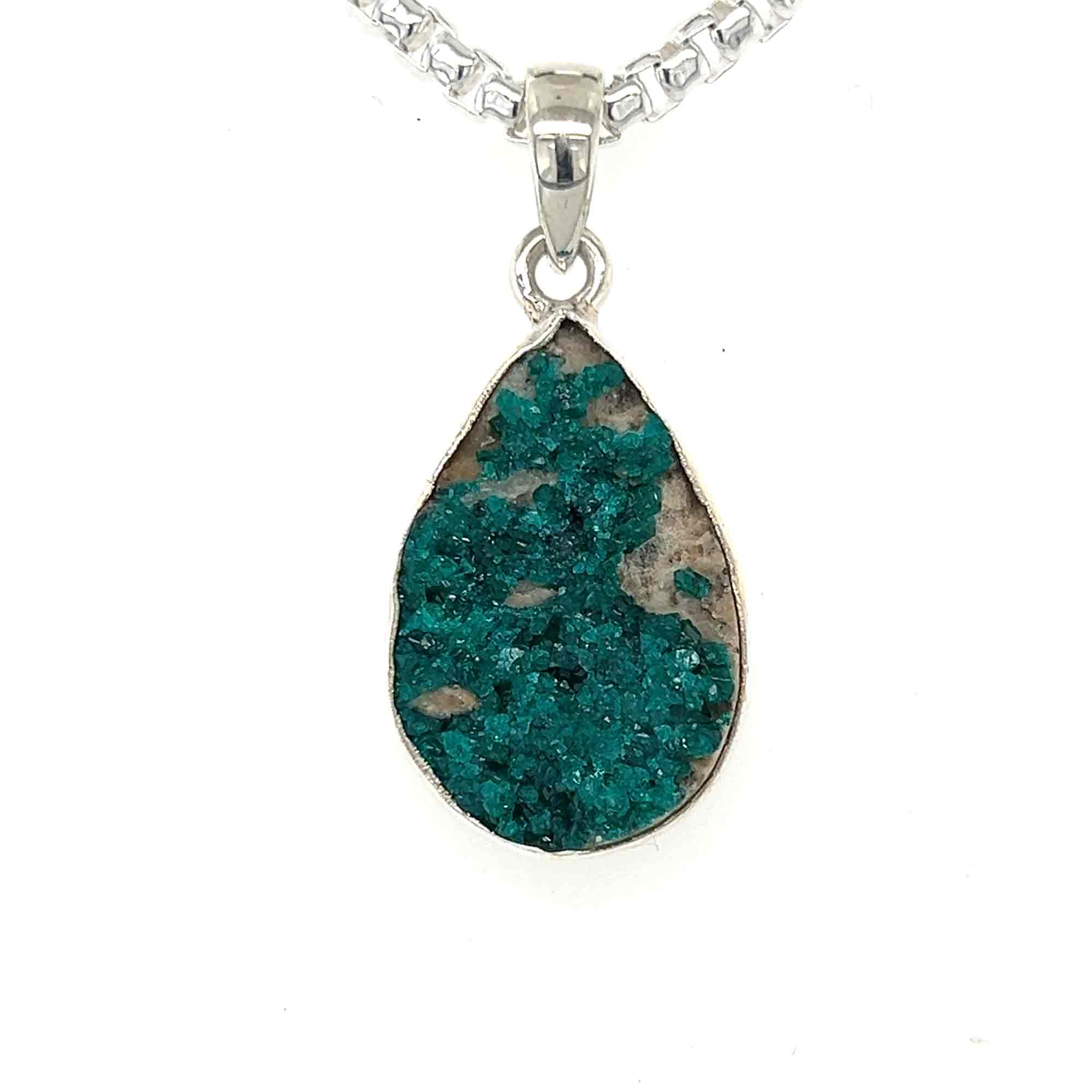 Raw Dioptase Pendant