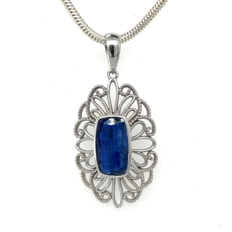 Filigree Kyanite Pendant