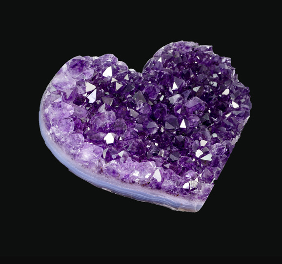 Amethyst Cluster Heart australia