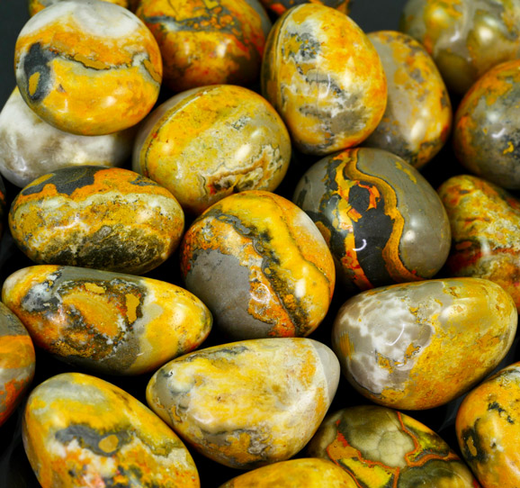 Bumble Bee Jasper Tumbled Stone