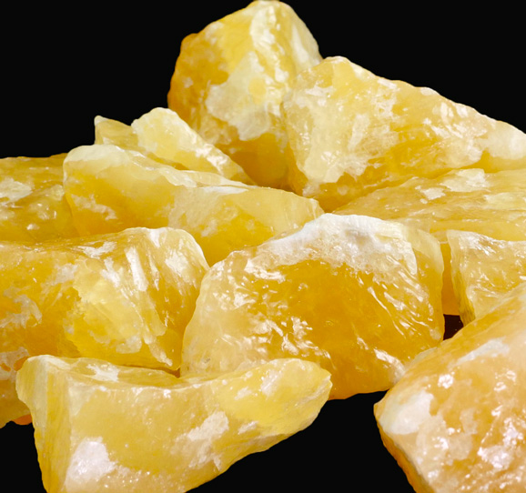 Orange Calcite Chunks