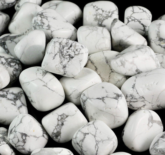 White Howlite Tumbled Stones