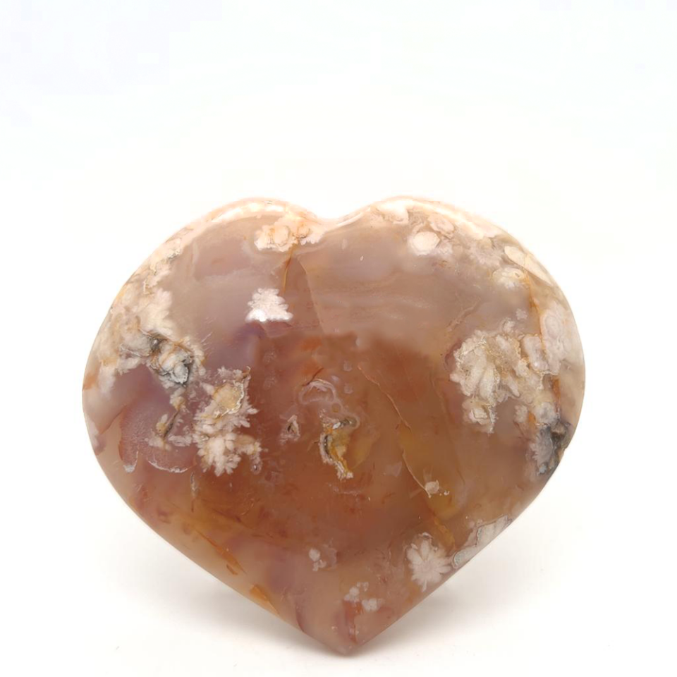 Flower Agate Heart