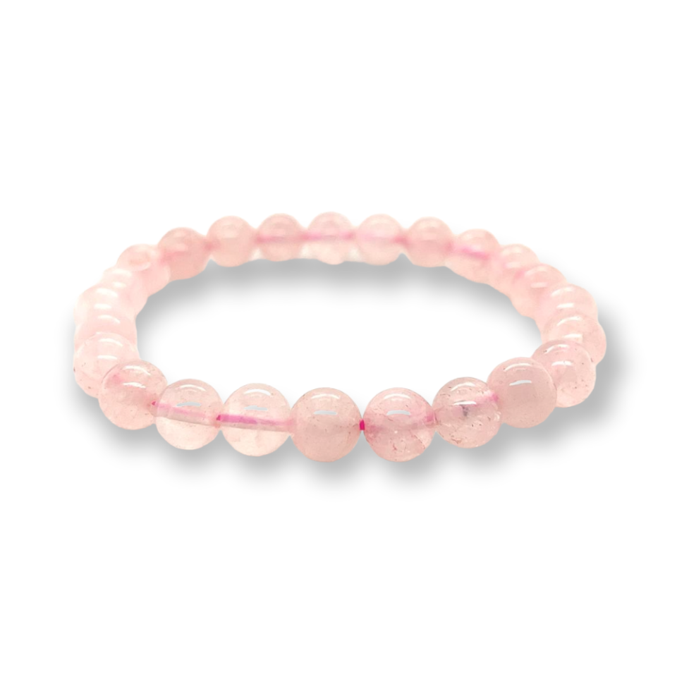 Rose Quartz 8mm Bead Bracelet