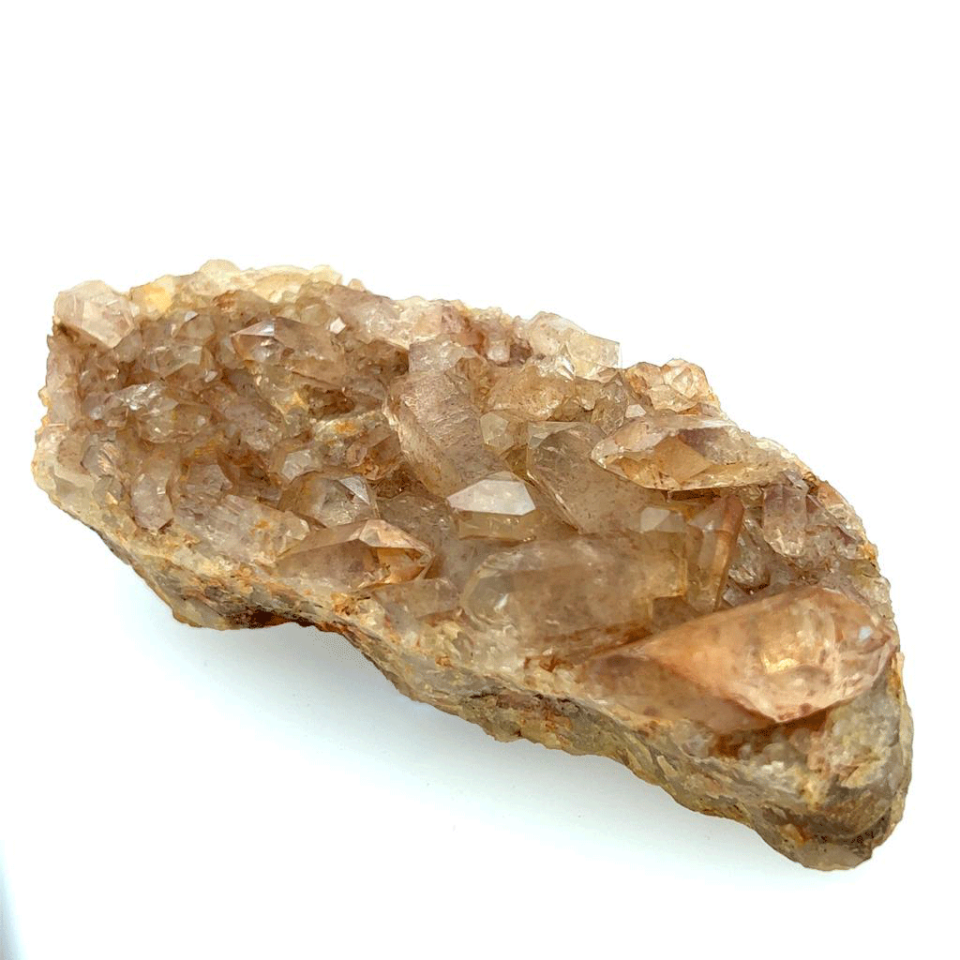 Natural Tangerine Quartz Cluster