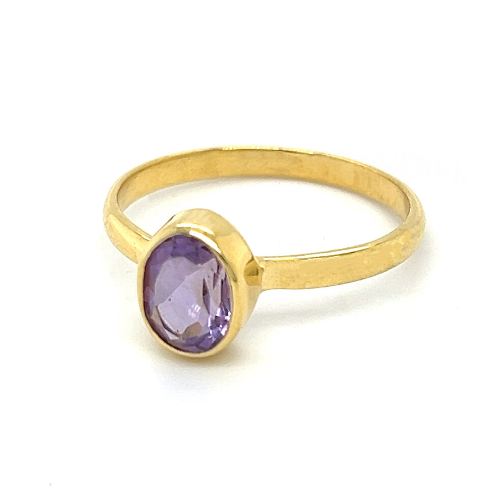 Amethyst Gold Ring