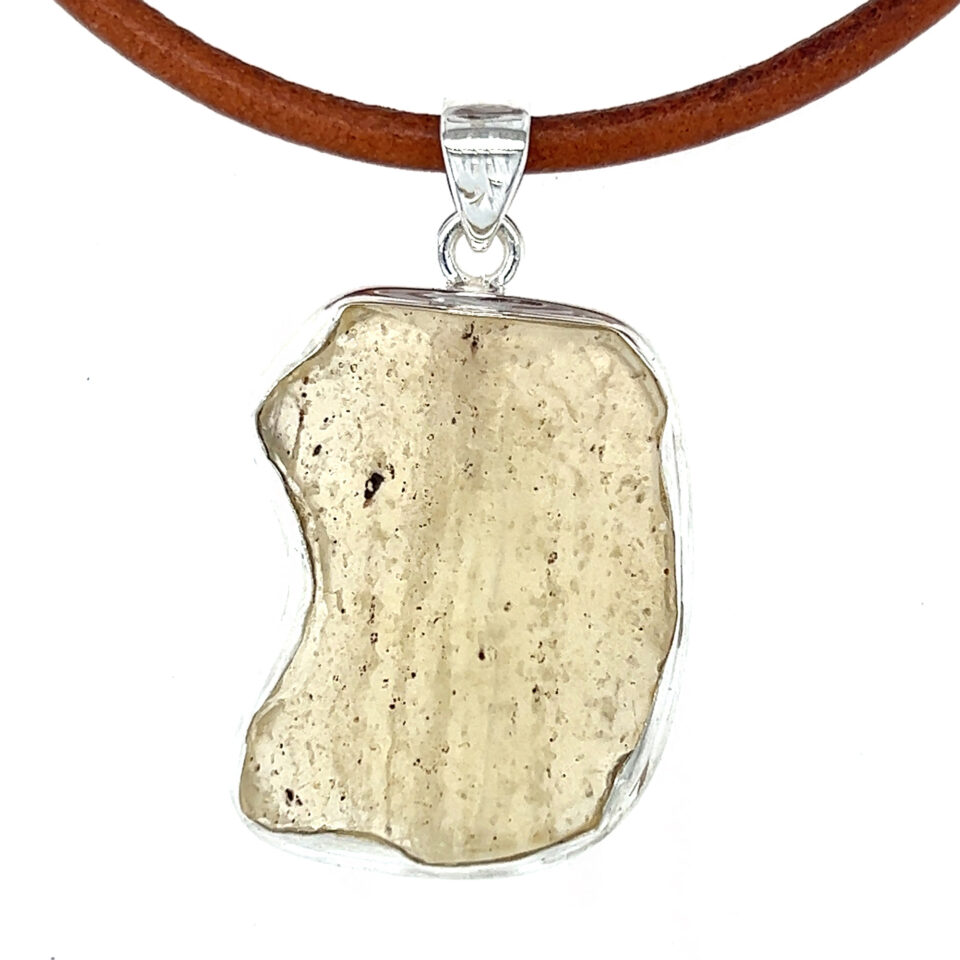 Libyan Desert Glass Statement Pendant