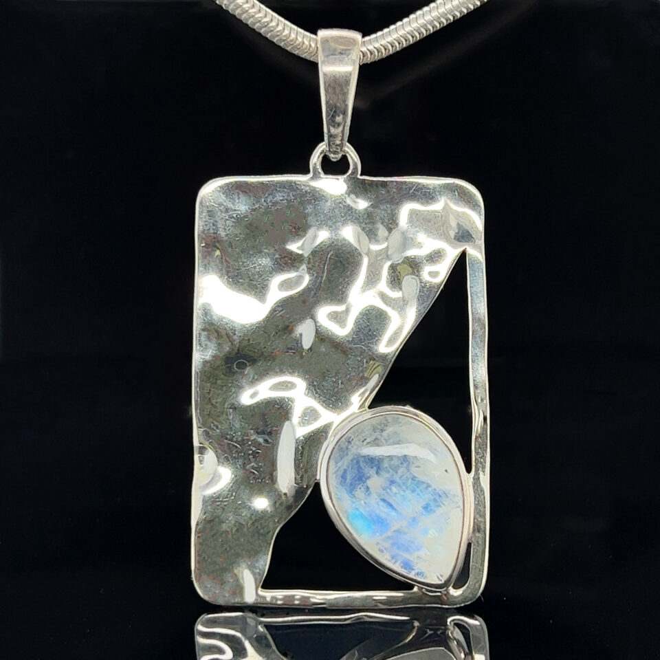 Moonstone Silver Necklace