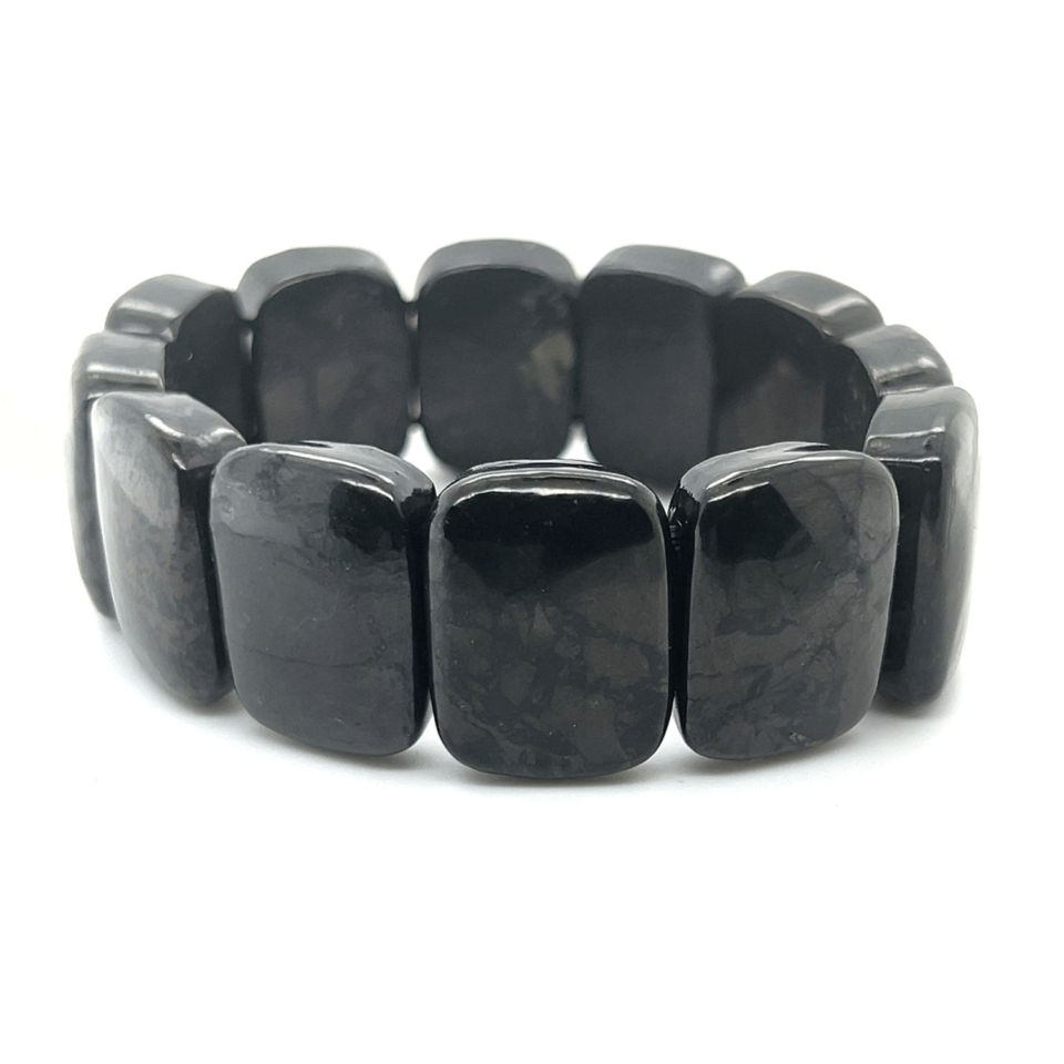 Shungite Oval Bead Bracelets