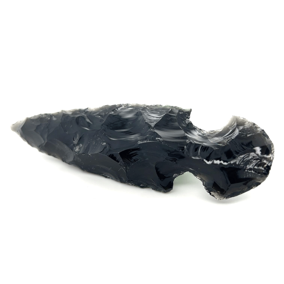 Natural Black Obsidian Arrowhead